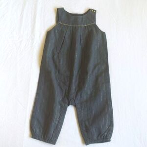 NEW babyGap charcoal grey metallic jumpsuit 6-12 months baby girl